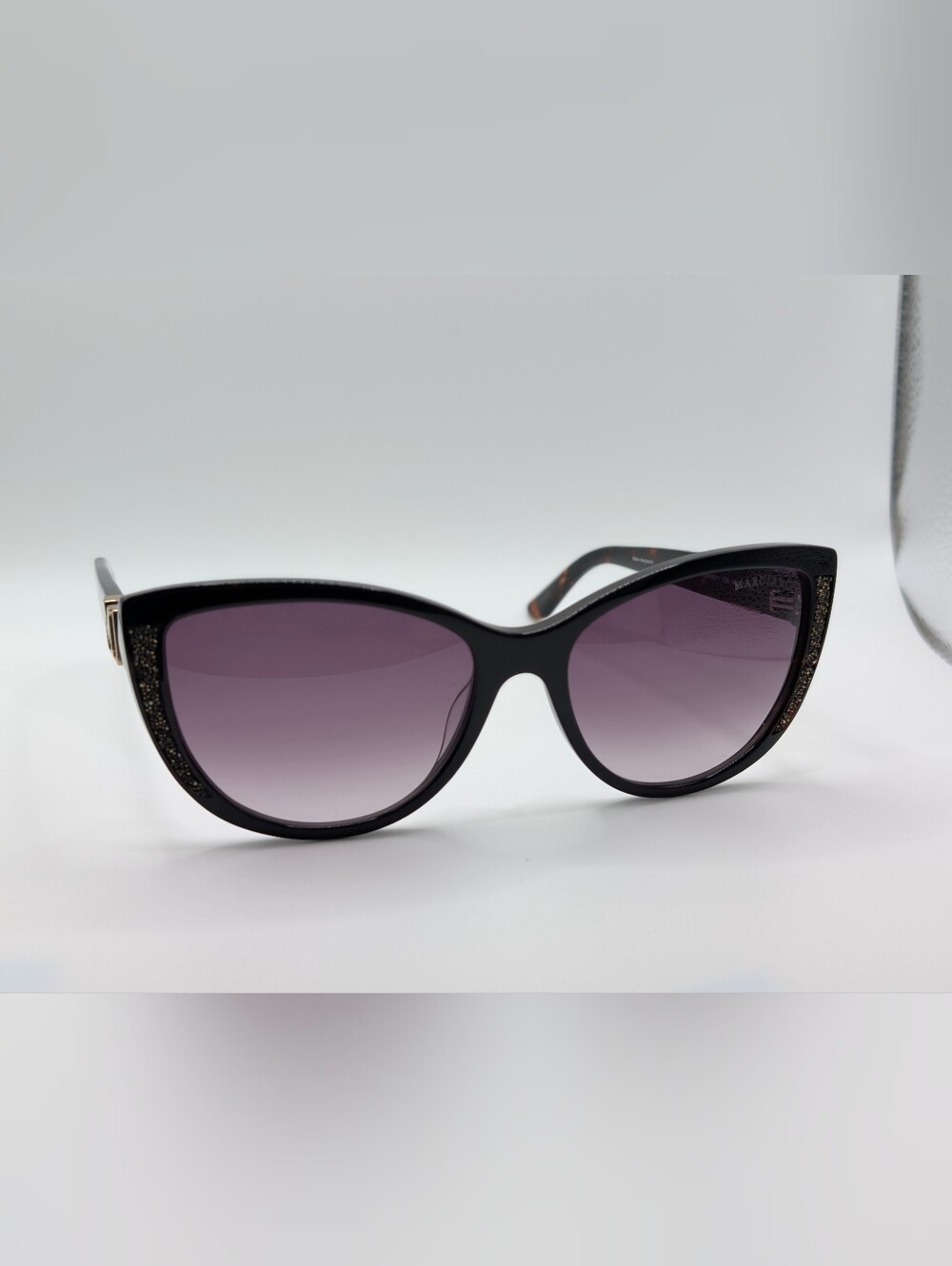 NWT Marciano by Guess GM00011 05B Cat Eye Sunglasses Black Tortoise NIB